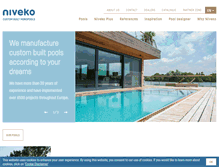 Tablet Screenshot of niveko-pools.com